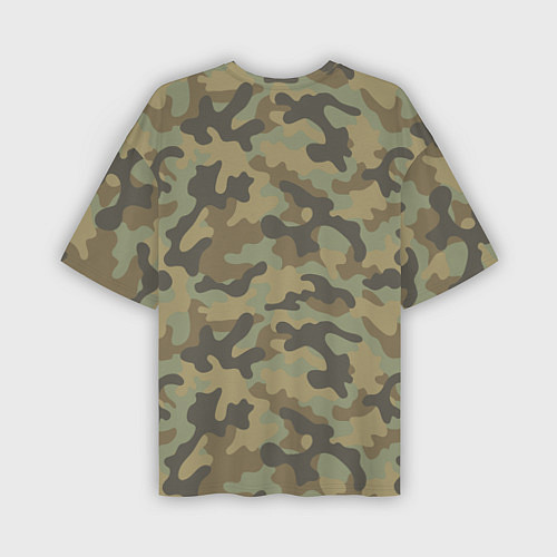 Мужская футболка оверсайз Дачные Войска - камуфляж / 3D-принт – фото 2