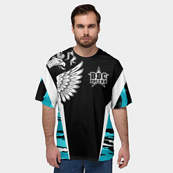 Футболка оверсайз мужская ВВС России Камуфляж, цвет: 3D-принт — фото 2