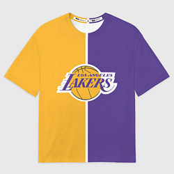 Футболка оверсайз мужская LA LAKERS, цвет: 3D-принт