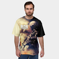 Футболка оверсайз мужская ВДВ, цвет: 3D-принт — фото 2