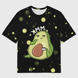 Мужская футболка оверсайз Авокадо