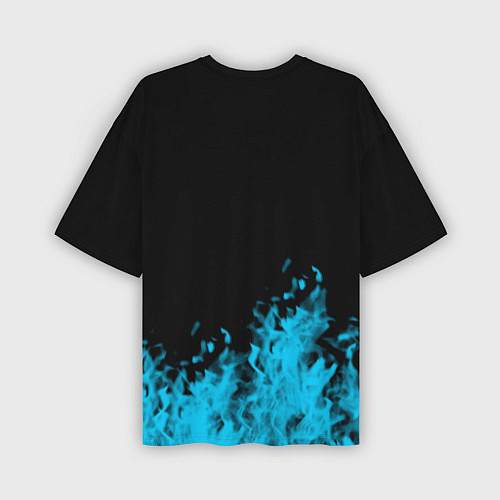 Мужская футболка оверсайз Brawl stars leon shark / 3D-принт – фото 2