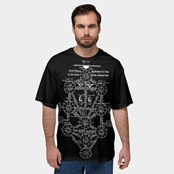 Футболка оверсайз мужская EVa-updown, цвет: 3D-принт — фото 2