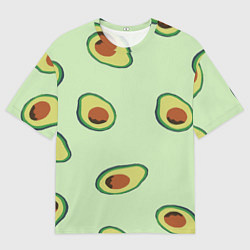 Мужская футболка оверсайз АВОКАДО