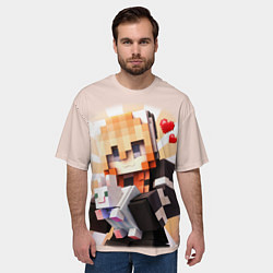 Футболка оверсайз мужская MINECRAFT, цвет: 3D-принт — фото 2