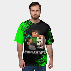 Футболка оверсайз мужская MINECRAFT, цвет: 3D-принт — фото 2