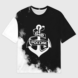 Футболка оверсайз мужская ВМФ России, цвет: 3D-принт