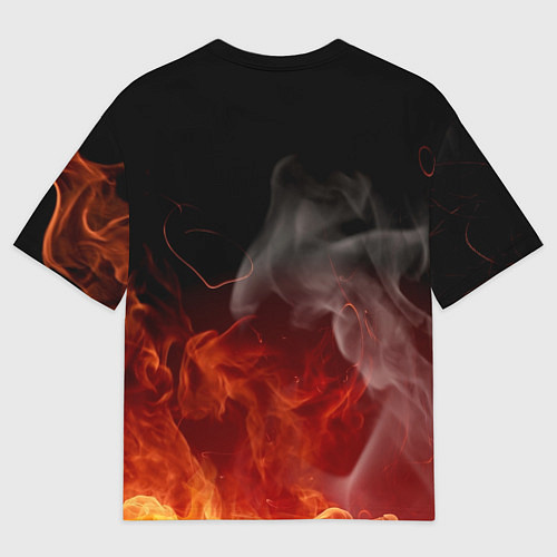 Мужская футболка оверсайз AC DC / 3D-принт – фото 2