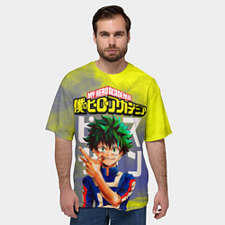 Футболка оверсайз мужская Моя геройская академия Изуку, цвет: 3D-принт — фото 2