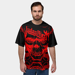 Футболка оверсайз мужская Judas Priest, цвет: 3D-принт — фото 2