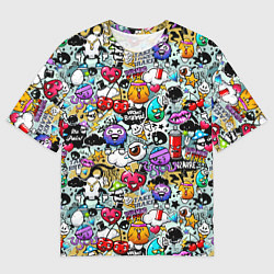 Мужская футболка оверсайз Stickerboom
