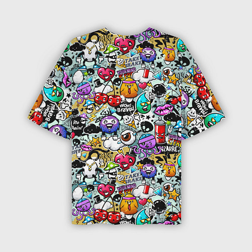 Мужская футболка оверсайз Stickerboom / 3D-принт – фото 2