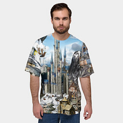 Футболка оверсайз мужская HEROES, цвет: 3D-принт — фото 2