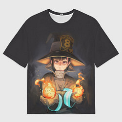 Футболка оверсайз мужская Fire Force ??8, цвет: 3D-принт