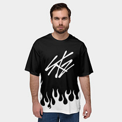 Футболка оверсайз мужская Stray Kids, цвет: 3D-принт — фото 2