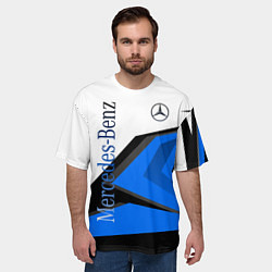 Футболка оверсайз мужская Mercedes-Benz, цвет: 3D-принт — фото 2
