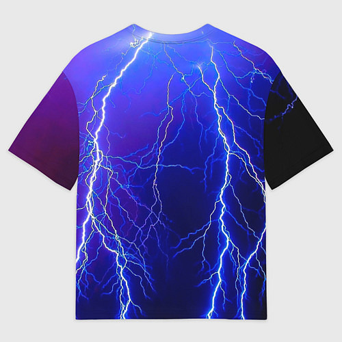 Мужская футболка оверсайз Грозовой кошак / 3D-принт – фото 2