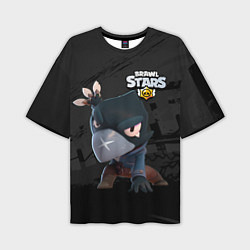 Мужская футболка оверсайз Brawl Stars Crow Ворон