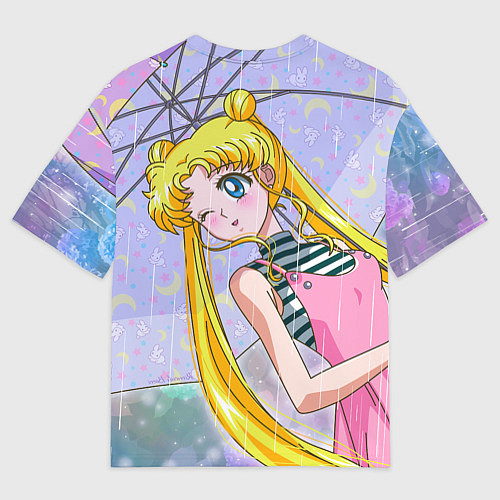 Мужская футболка оверсайз Sailor Moon / 3D-принт – фото 2