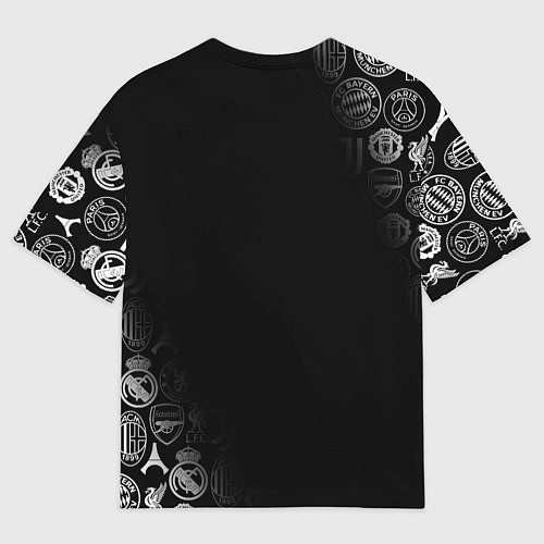 Мужская футболка оверсайз JUVENTUS / 3D-принт – фото 2