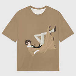 Мужская футболка оверсайз Osamu Dazai