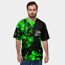 Футболка оверсайз мужская MINECRAFT, цвет: 3D-принт — фото 2