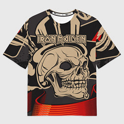 Футболка оверсайз мужская Iron Maiden, цвет: 3D-принт