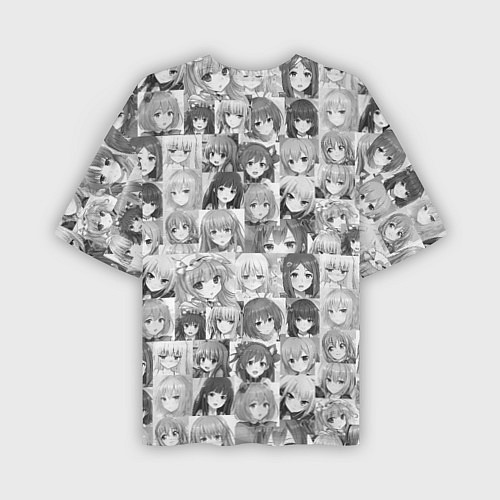 Мужская футболка оверсайз Аниме девушки / 3D-принт – фото 2