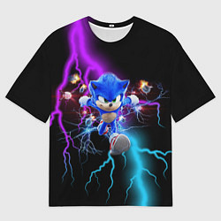 Футболка оверсайз мужская SONIC, цвет: 3D-принт