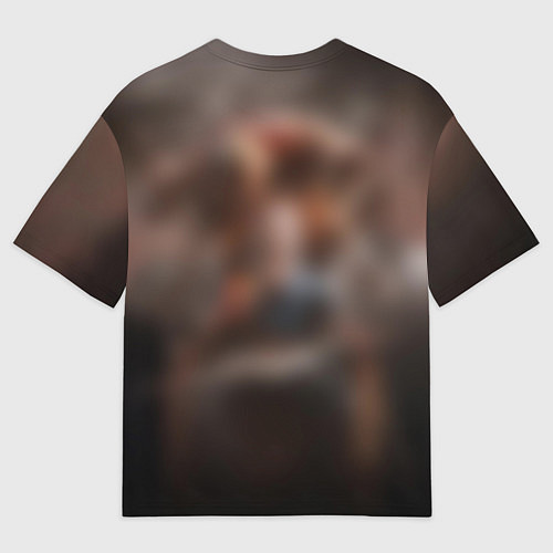 Мужская футболка оверсайз КРОВЬ И ВЕДЬМАК / 3D-принт – фото 2