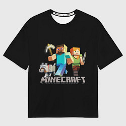 Футболка оверсайз мужская MINECRAFT, цвет: 3D-принт