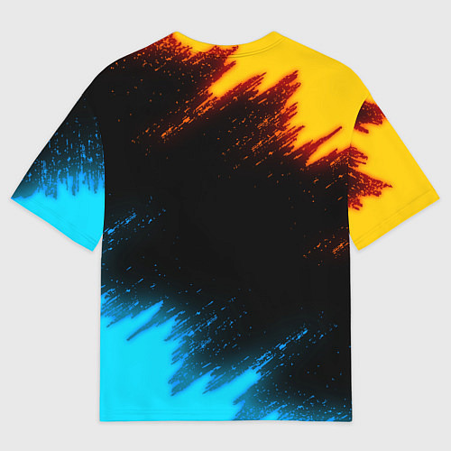 Мужская футболка оверсайз KIMETSU NO YAIBA / 3D-принт – фото 2
