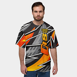 Футболка оверсайз мужская Audi RS, цвет: 3D-принт — фото 2