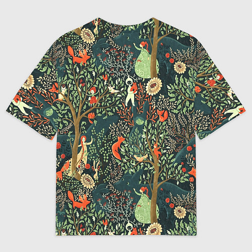 Мужская футболка оверсайз Abstraction Pattern / 3D-принт – фото 2