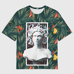 Мужская футболка оверсайз Медуза Горгона