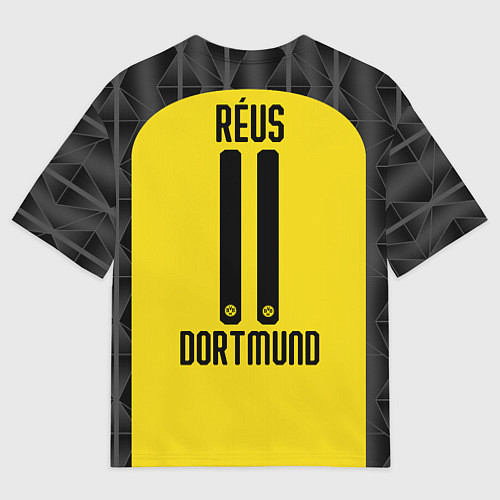 Мужская футболка оверсайз Reus home UEFA 19-20 / 3D-принт – фото 2