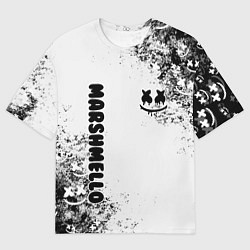 Футболка оверсайз мужская Marshmello, цвет: 3D-принт