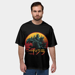 Футболка оверсайз мужская GODZILLA, цвет: 3D-принт — фото 2