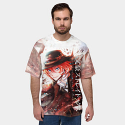 Футболка оверсайз мужская Bungou Stray Dogs, цвет: 3D-принт — фото 2