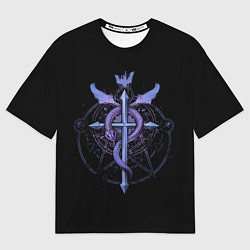 Футболка оверсайз мужская Стальной алхимик, цвет: 3D-принт