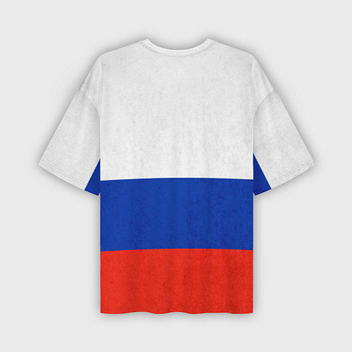 Мужская футболка оверсайз Russia / 3D-принт – фото 2