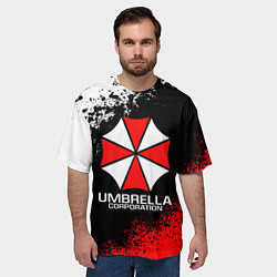 Футболка оверсайз мужская RESIDENT EVIL UMBRELLA, цвет: 3D-принт — фото 2