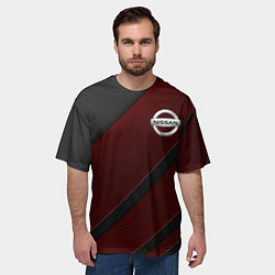 Футболка оверсайз мужская Nissan, цвет: 3D-принт — фото 2