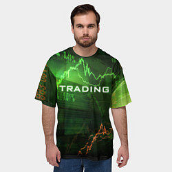 Футболка оверсайз мужская Трейдинг 03, цвет: 3D-принт — фото 2
