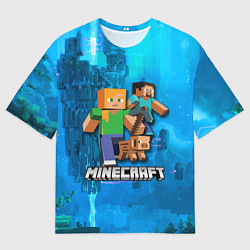 Мужская футболка оверсайз Minecraft Майнкрафт
