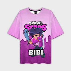 Мужская футболка оверсайз BRAWL STARS BIBI