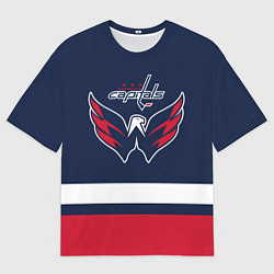Мужская футболка оверсайз Вашингтон Кэпиталз