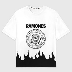 Футболка оверсайз мужская RAMONES, цвет: 3D-принт