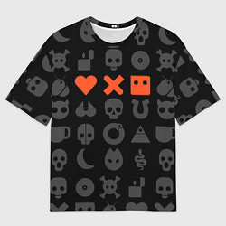 Футболка оверсайз мужская LOVE DEATH ROBOTS LDR, цвет: 3D-принт