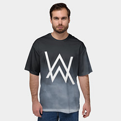 Футболка оверсайз мужская Alan Walker, цвет: 3D-принт — фото 2